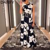 Women's Fashion Summer Spring Flower Pattern Print Sleeveless Casual Dresses