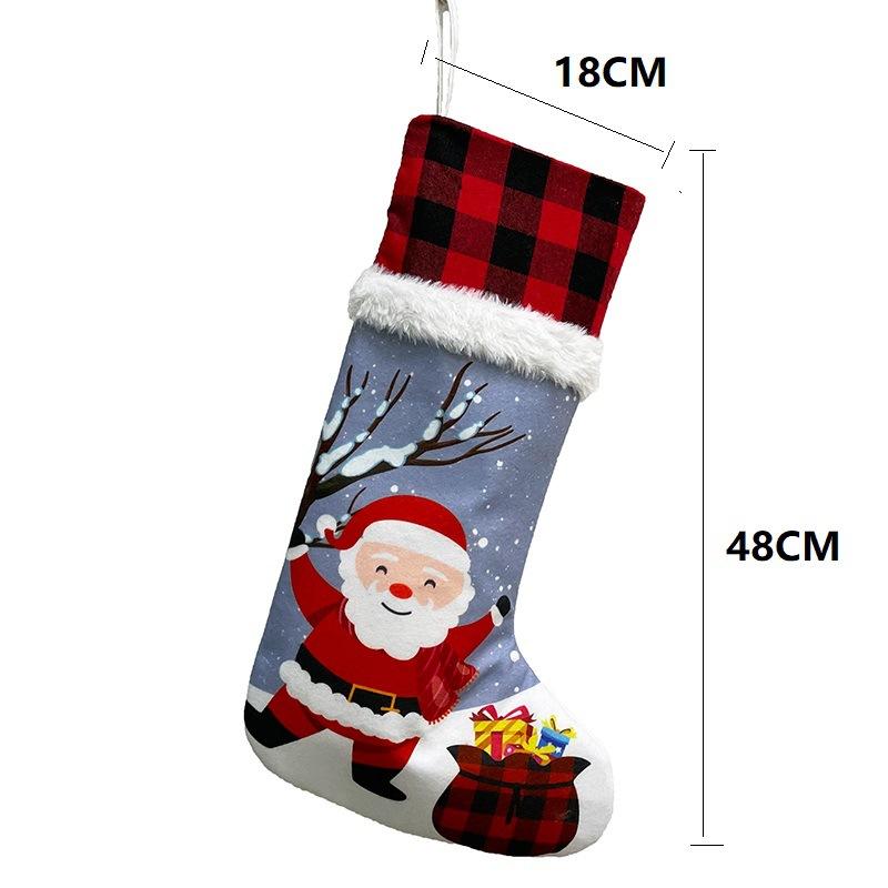 Christmas decorations, Christmas socks, gift bags, Christmas pendants, candy bags, old man, snowman, deer, Christmas socks
