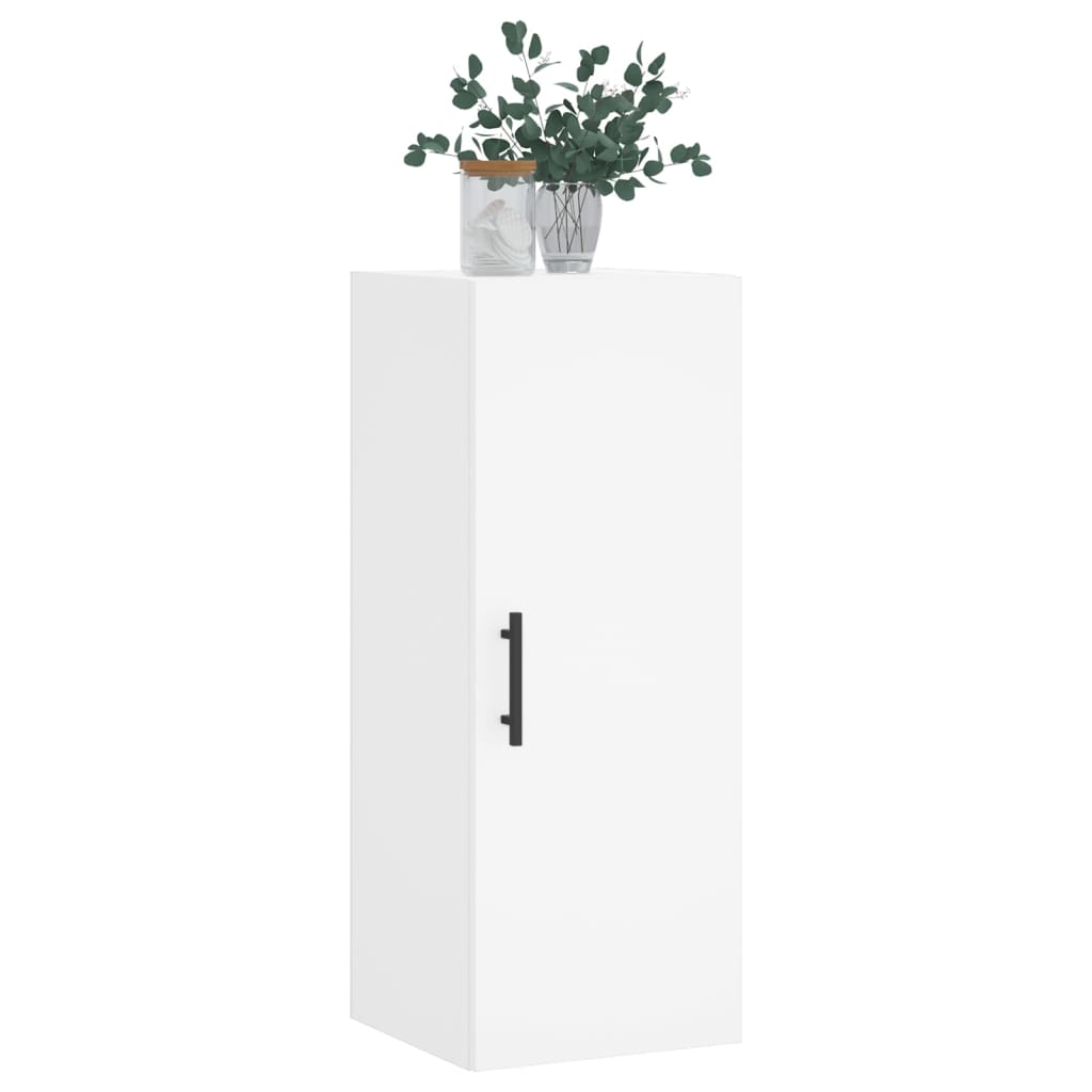 Wall Mounted Cabinet White 34.5 x 34 x 90 cm