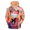Hazbin Hotel Hoodie Tie Dye Hoodie Streetwear Cartoon Printed Hooded Sweatshirt Men Women Cosplay Sports Pullovers