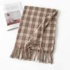 British Style Scarf Women's Winter High  End New Autumn and Winter Thickening Versatile Atmosphere Warm Scarf