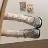 Японские черные носки jk короткие средней длины кружевные сетчатые носки для наслоения летние ультратонкие прозрачные носки