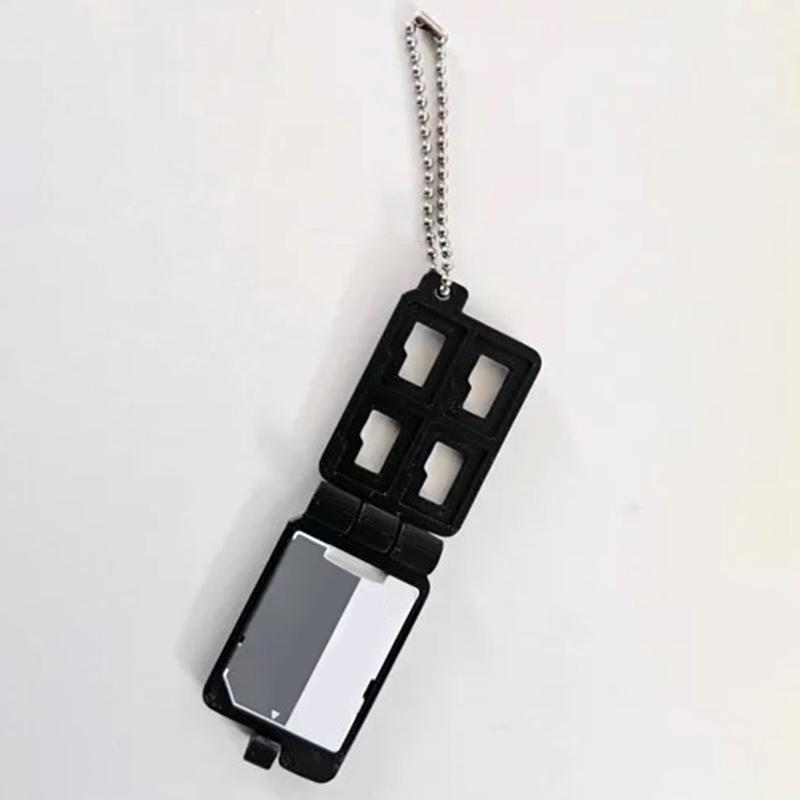 1/3/5 шт. Кейс для хранения карт Micro SD с брелоком, совместимый с SD/HC/XC/UX/MMC, портативный держатель для SD-карт для офиса, дома, путешествий
