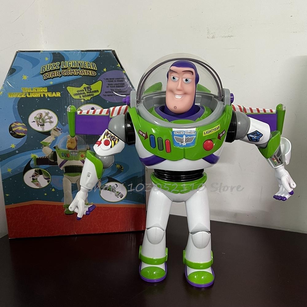 Anime Toy Story Buzz Lightyear Figure Talking Robot Light Wing Movie Sound Woody Jessie Figure Decoration Birthday Model Gift