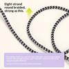 Retractable Dog Leash 16Ft Heavy Duty Nylon Rope Tangle-free Pet Leash Reflective Dog Leash with Handle One Button Control for Small Medium Dogs Walks