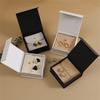 Microfiber Snap Button Bag, Flip Cover Gift Box, Magnetic Jewelry Box, Necklace Jewelry Box, Ring Earring Box, Storage Packaging Box