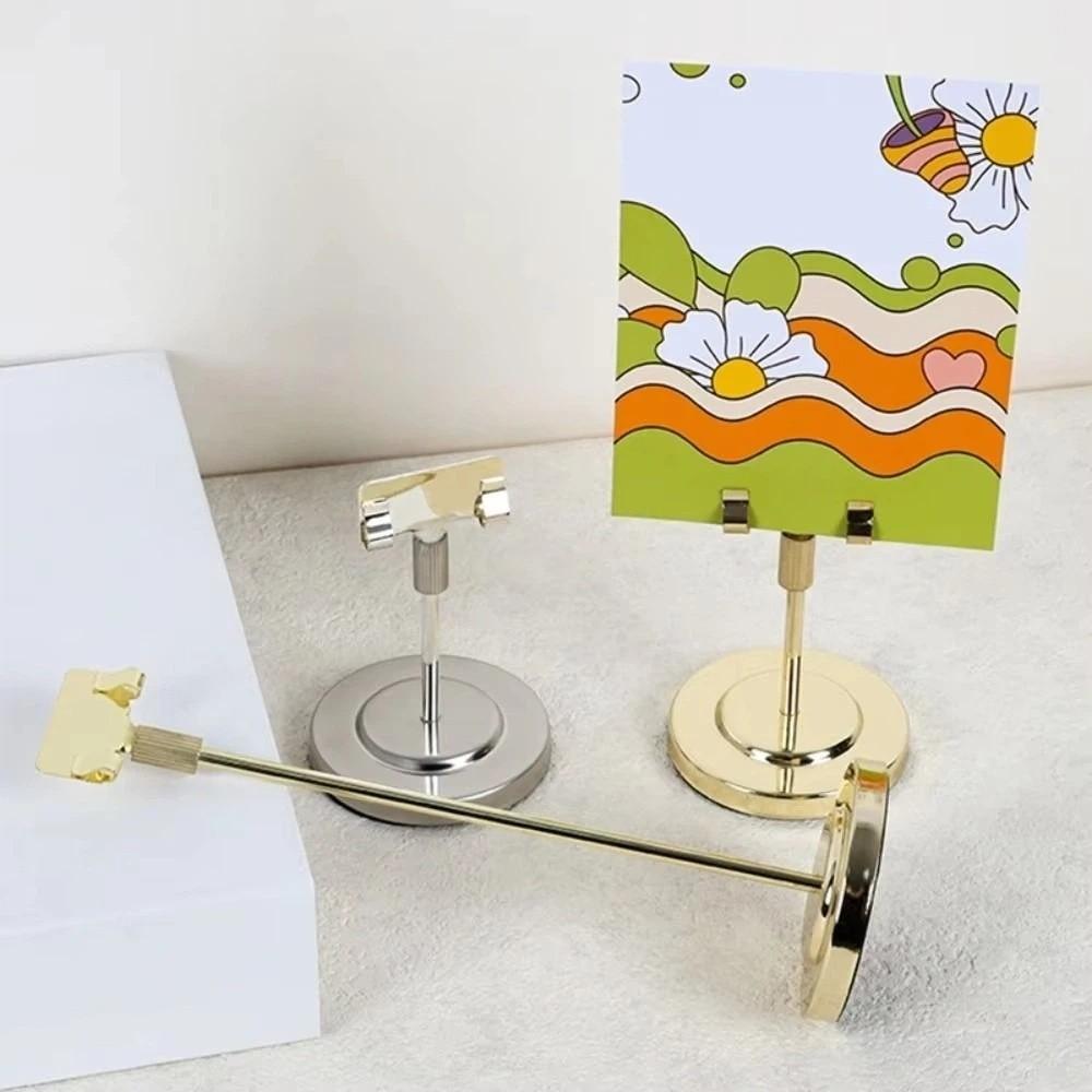 Vertical Memo Clip Holder Stable Base Place Card Holder Convenient Table Number Stand Table