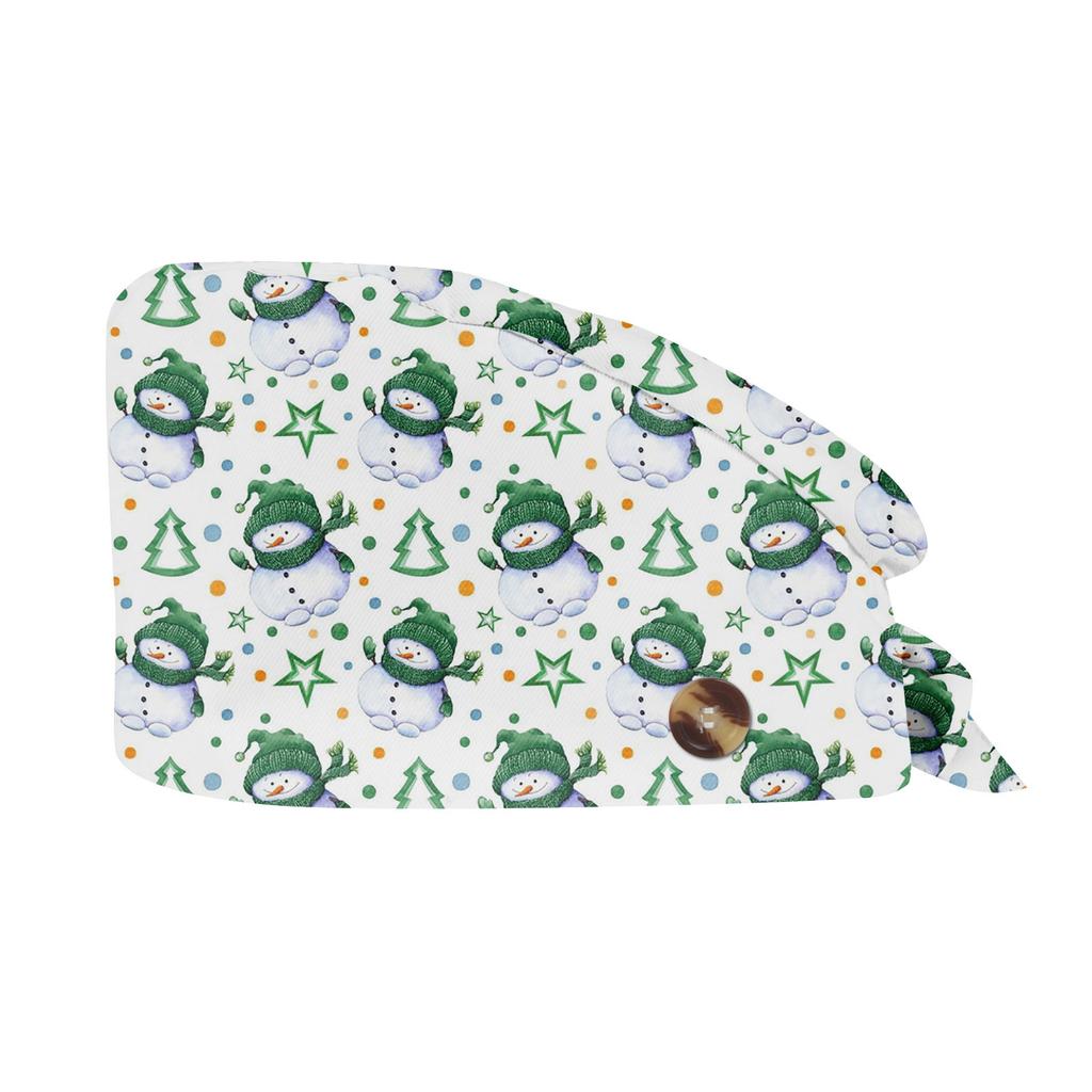 Модная рождественская рабочая шапка с принтом Повседневная стираемая шапка-мешок Кепка