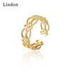 Классическое кольцо Lindon из медного сплава с цирконием, женские ювелирные изделия, свадебный подарок для вечеринки