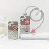 Rhinestone Heart Bear Charger Cover Set for Apple 18/20 EU/US - 5 Pieces