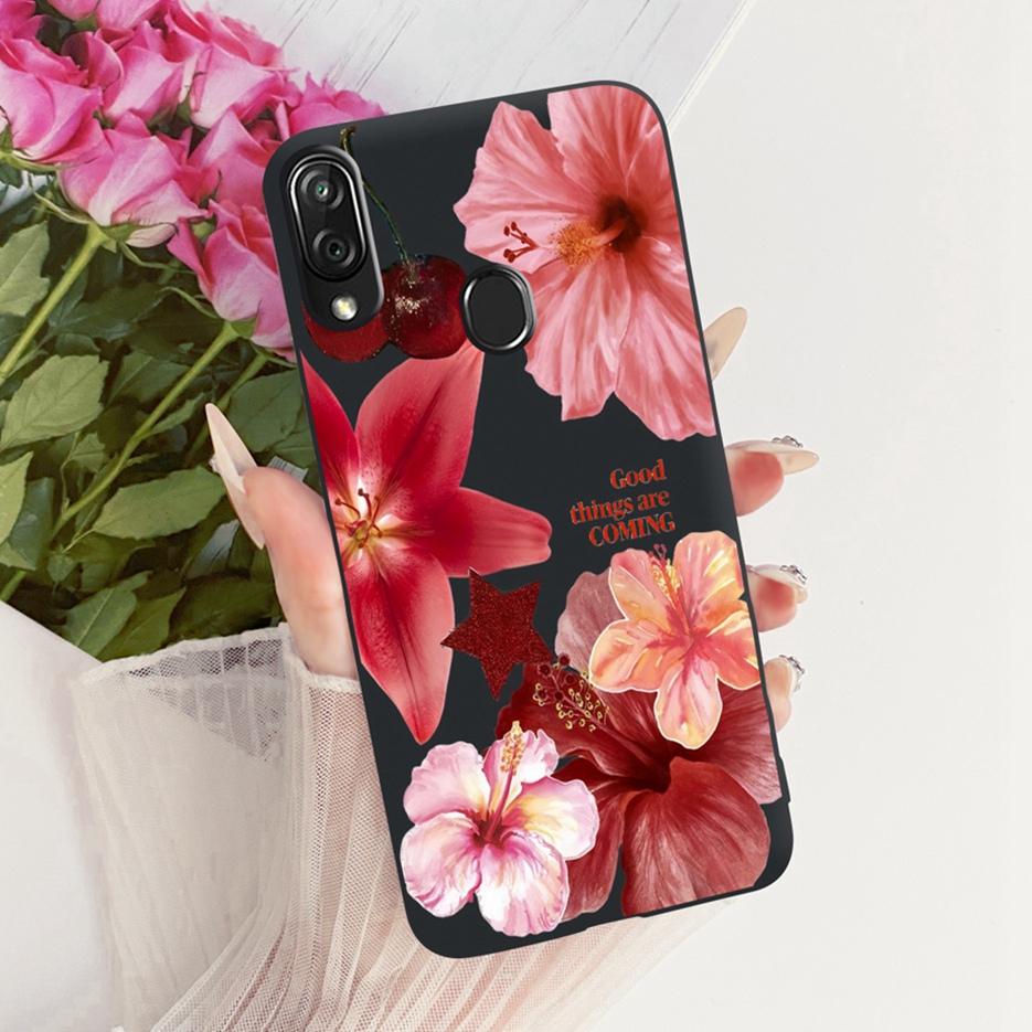 For ZTE Blade V10 Vita Case Luxury Flowers Butterfly Painted Cover Soft TPU Phone Case For ZTE Blade V10 2019 V10Vita Funda Bags