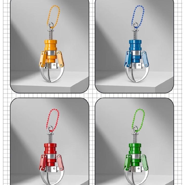 Креативный брелок-захват с когтями, брелок-зажим для захвата из ABS, портативный брелок-игрушка с дизайном нажимной кнопки, подарок, подходит для повседневного использования