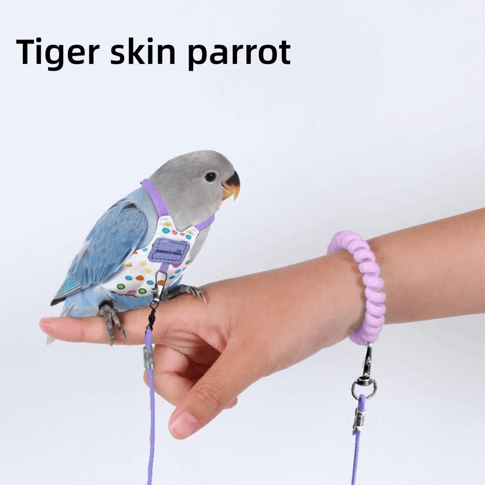Adjustable Parrot Flying Harness Anti-Bite Parrot Flight Harness Bird Flight Suit Small Parrots