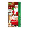 Christmas Door Curtain Santa Claus Door Cover Banner Reusable Photo Backdrop Door Cover for Indoor Outdoor Festive Decor