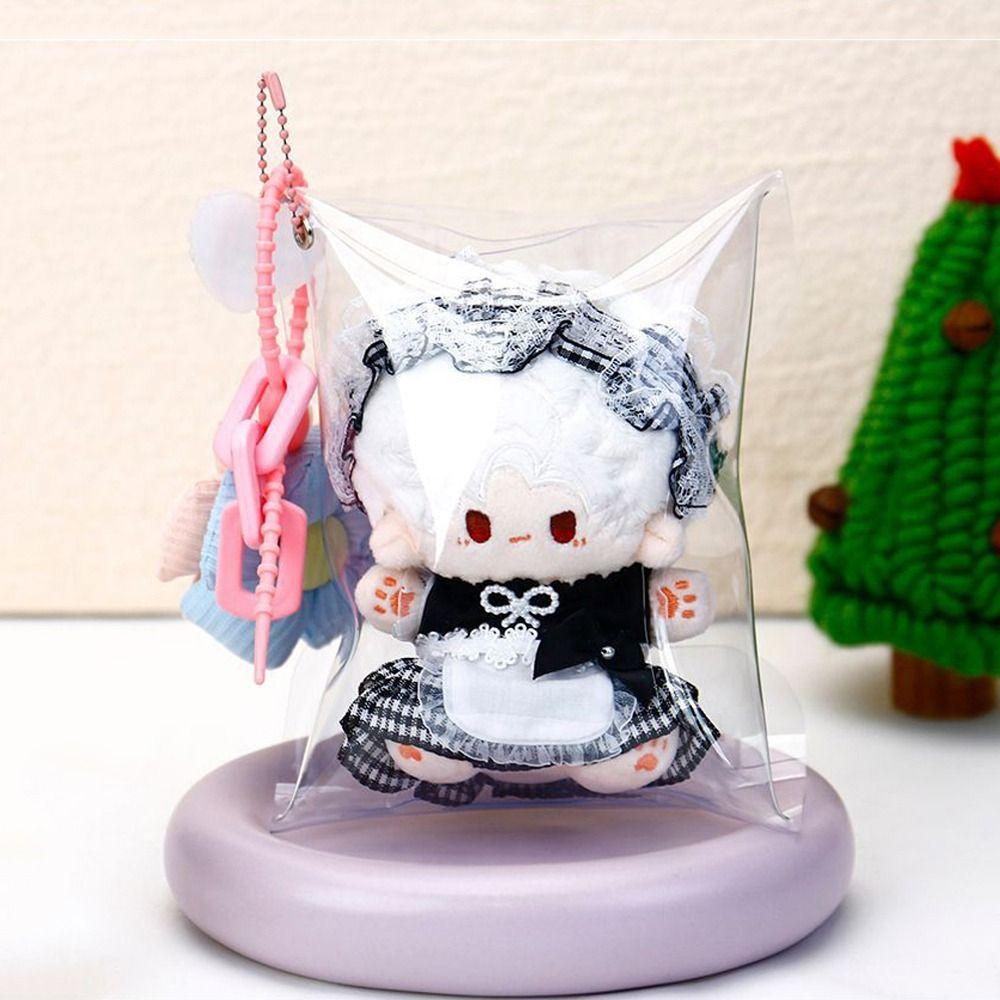 Transparent Doll Storage Pouch Flower Keychain Outdoor Doll Display Bag  Plush Doll