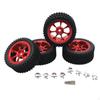 4 Pieces RC Car Wheels and Tires Rims Easy To Install Crawler for 1/14