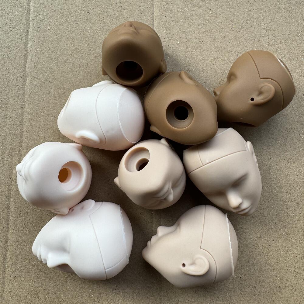 Голова куклы Poppy Blank Face Doll Heads DIY для тренировочного макияжа, лысая, масштаб 1/6, детали для рукоделия и изготовления кукол, кремовый, белый, бежевый тон кожи.