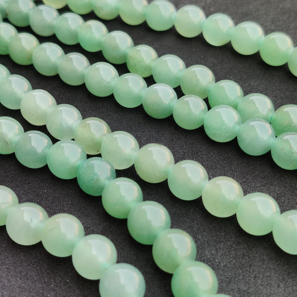 Natural Green Aventurine, 6mm 8mm 10mm Size Round Beads, Natural Green Gemstone, 14-15 Inch Strand.