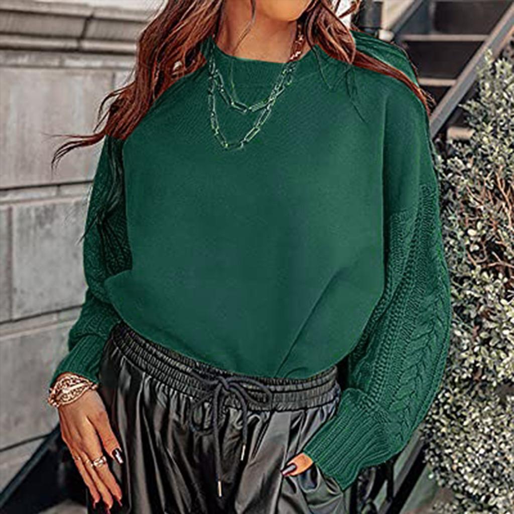 Winter Women's Oversized Long Sleeve Sweater Casual Crewneck Tunic Pullover Jumper Knit Tops