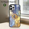 Забавный чехол для телефона с лицом Солнца и Луны для iPhone17,16,15,14,13,12,11 Plus,Pro, магнитный, с беспроводной зарядкой Magsafe