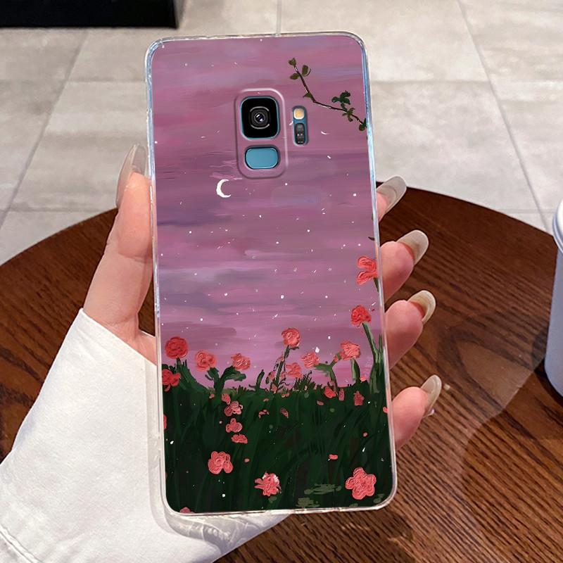 Чехол для Samsung Galaxy S9 Чехол Samsung S9 Plus S9+ Задняя крышка Эстетичный Модный Милый Кот Мягкий Силикон Прозрачный Чехол для Телефона