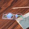 Men Portable Transparent Eyeglasses Case Glasses Holder Glasses Box Plastic