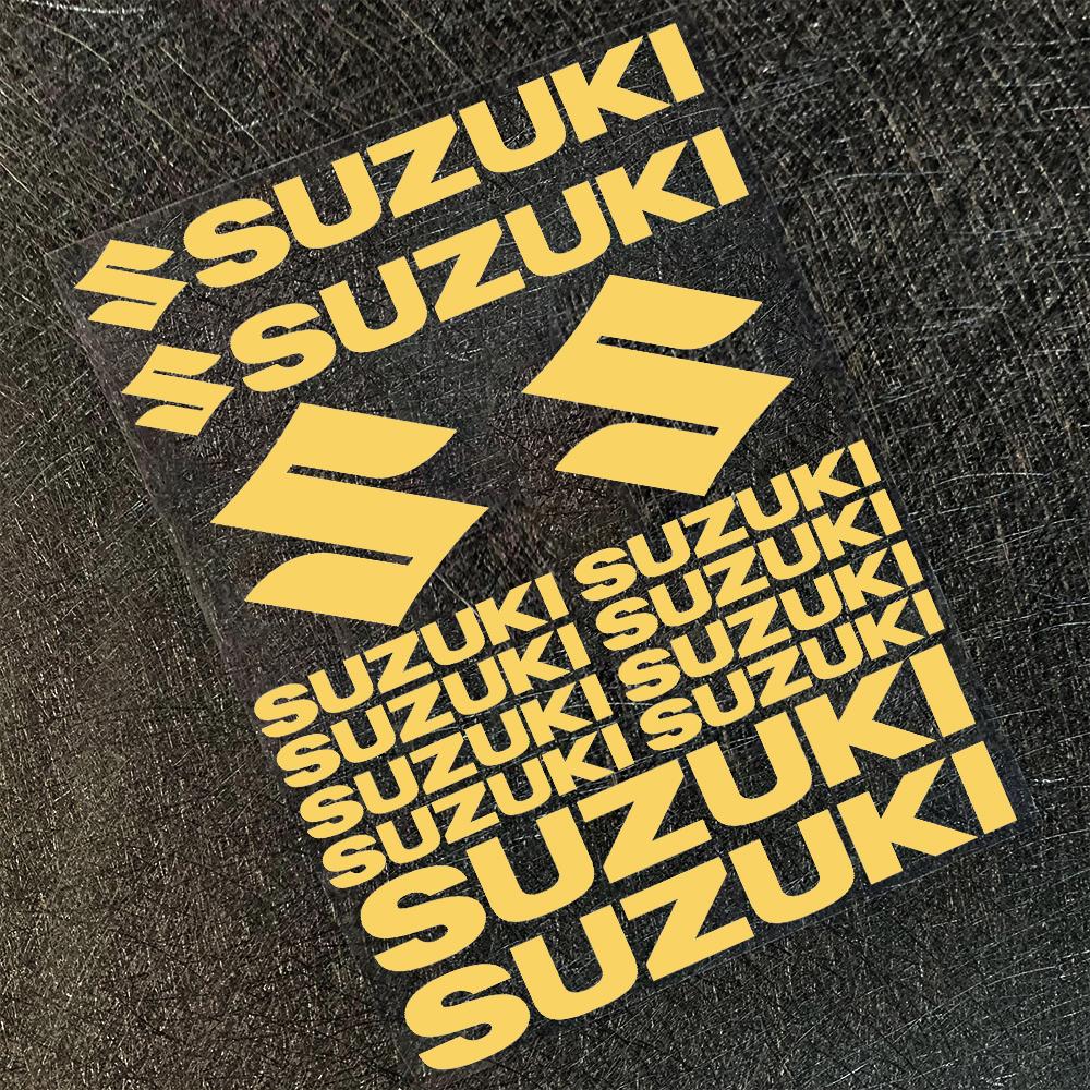 TLIN5 для мотоцикла Suzuki Декоративная наклейка Логотип с английской буквой Водонепроницаемая светоотражающая наклейка Набор логотипов на бак Эмблема на шлем Виниловый комплект