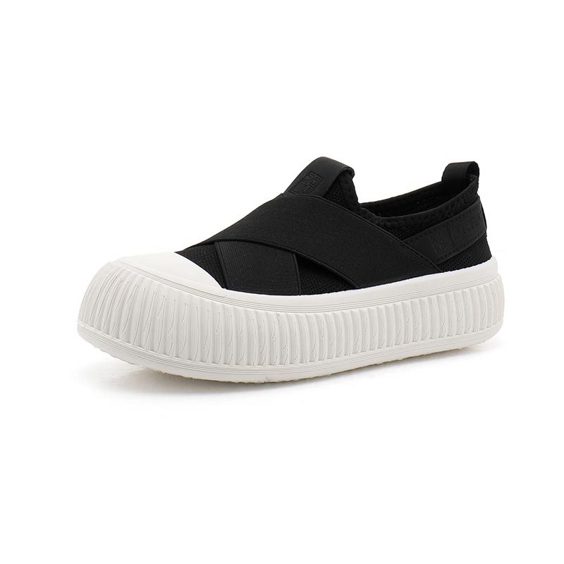 New Thick-soled Women's Shoes Canvas Loafers Women's Outdoors Sneakers Slip-on Flat-bottom Casual Platform Shoes Anti-slip Shoes