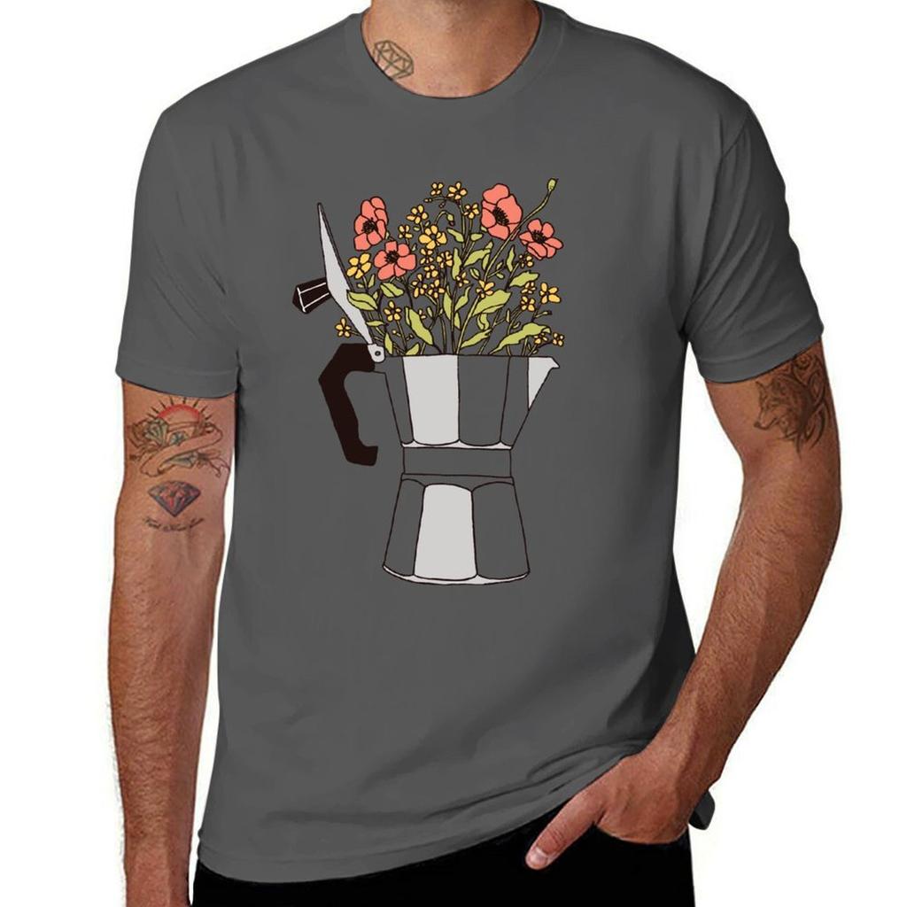 Футболка Moka Flowers Легкая Спортивная Базовая Футболка