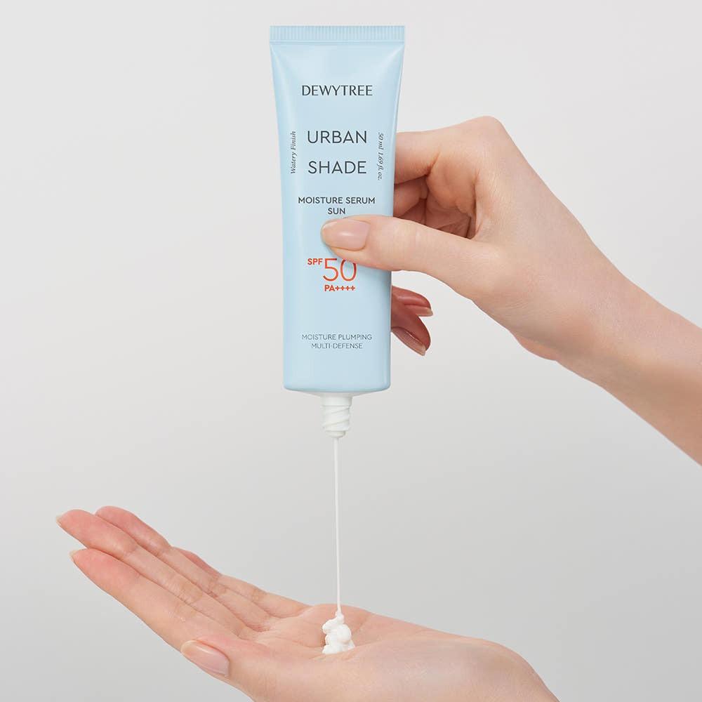 DEWTREE Urban Shade Увлажняющая сыворотка-солнцезащита SPF50+ PA++++ Ежедневная увлажняющая 50 мл