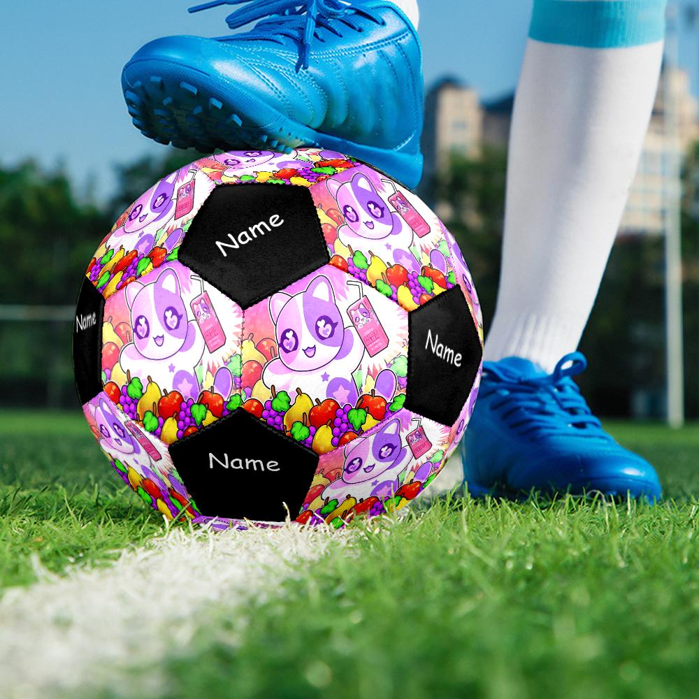Custom Name Aphmau Theme Size 5 Soccer Ball, Suitable for Both Indoor and Outdoor Matches, a Gift Suitable for Everyone.
