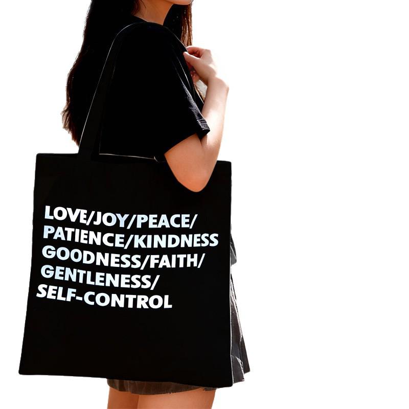 Urgent Custom Logo Black Canvas Tote Bag for Advertising & Training