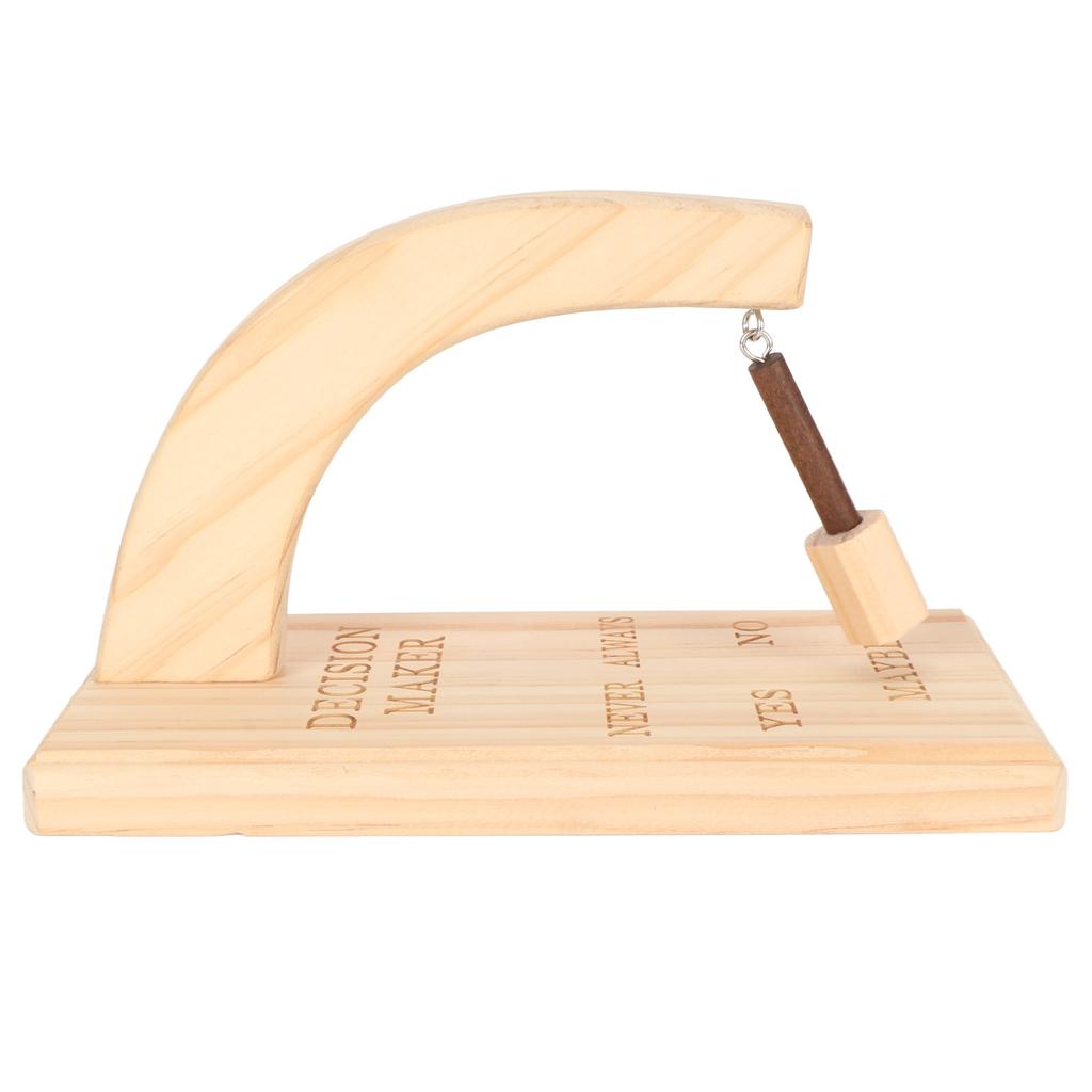 Wooden Magnetic Decision Maker Innovative Oscillating Magnetic Selector Swing To Find Answer for Indecisive Person