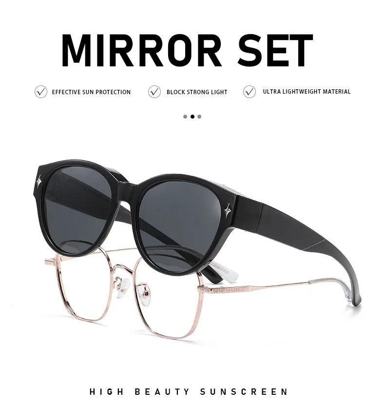 Ретро Классические Кошачьи Глаза Могут Быть Встроены с Поляризованными Солнцезащитными Очками для Вождения, Защита от Солнца, Ультралегкие Нейтральные Солнцезащитные Очки