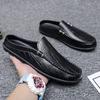 Male Slipper Mules Men's Shoe Outdoor Half Summer High Quality Slides Fashion Fun Cheap Shoes Liquidation Designer Luxury 2024