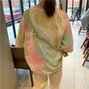 2025 Летняя мода женские футболки корейский Tie dye печать графическая футболка Femme Harajuku повседневная свободная рубашка y2k верхняя одежда футболка женская уличная одежда