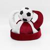 Soccer Horn Hat, Funny Sports Themed Cheering Cap, Plush Football Fan Headwear for Concerts, Game Day, Parties