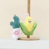 Enchanting Soft Plush Onion And Corn Keychain Cute Vegetable Accessory Gift