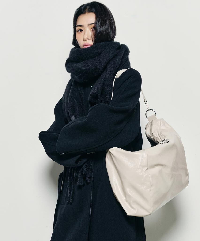 Nick&Nicole Nicole Мега Квадратная Сумка на Плечо_Кремовый