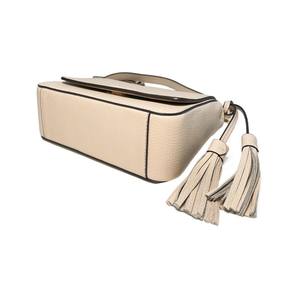 Tory Burch Thea Minimalist Magnetic Snap Closure Crossbody Bag Women Shoulder Bag White 84778-136