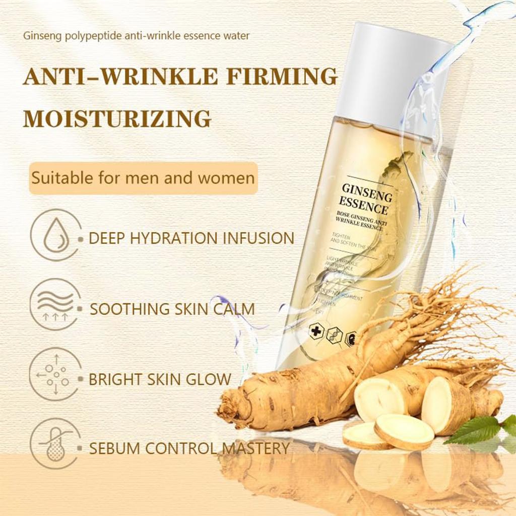 Подтягивающая жидкость с женьшенем восстанавливает и питает, против морщин, подтягивает, разглаживает линии, глубоко увлажняет и подтягивает кожу 120 мл