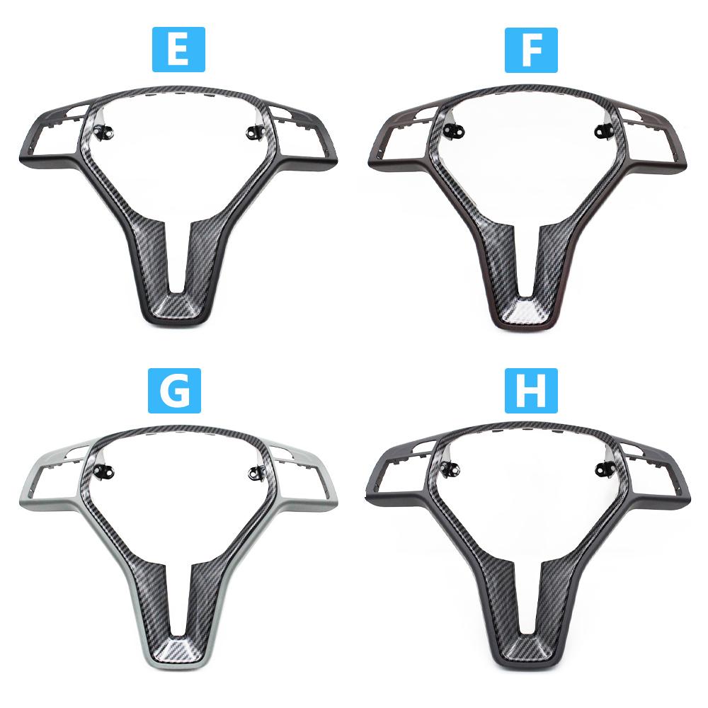 Автомобильная хромированная накладка на руль из углеродного волокна для Mercedes BENZ CE Class W176 W246 W204 W212 GLK204 W156 W117