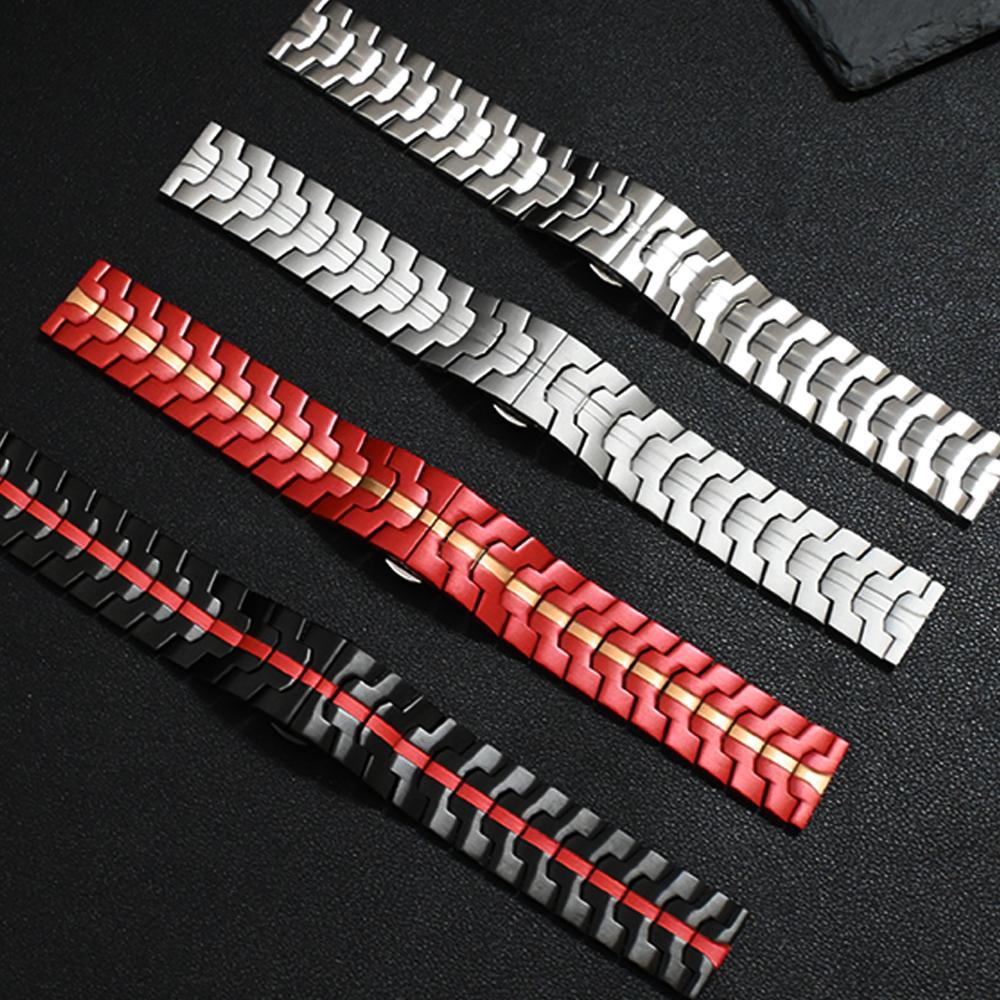 20 мм 22 мм Нержавеющая сталь Ремешок для механических часов Omega Seiko Роскошный ремешок для Huawei GT6/5 Pro 46 мм Watch 4 Pro Замена