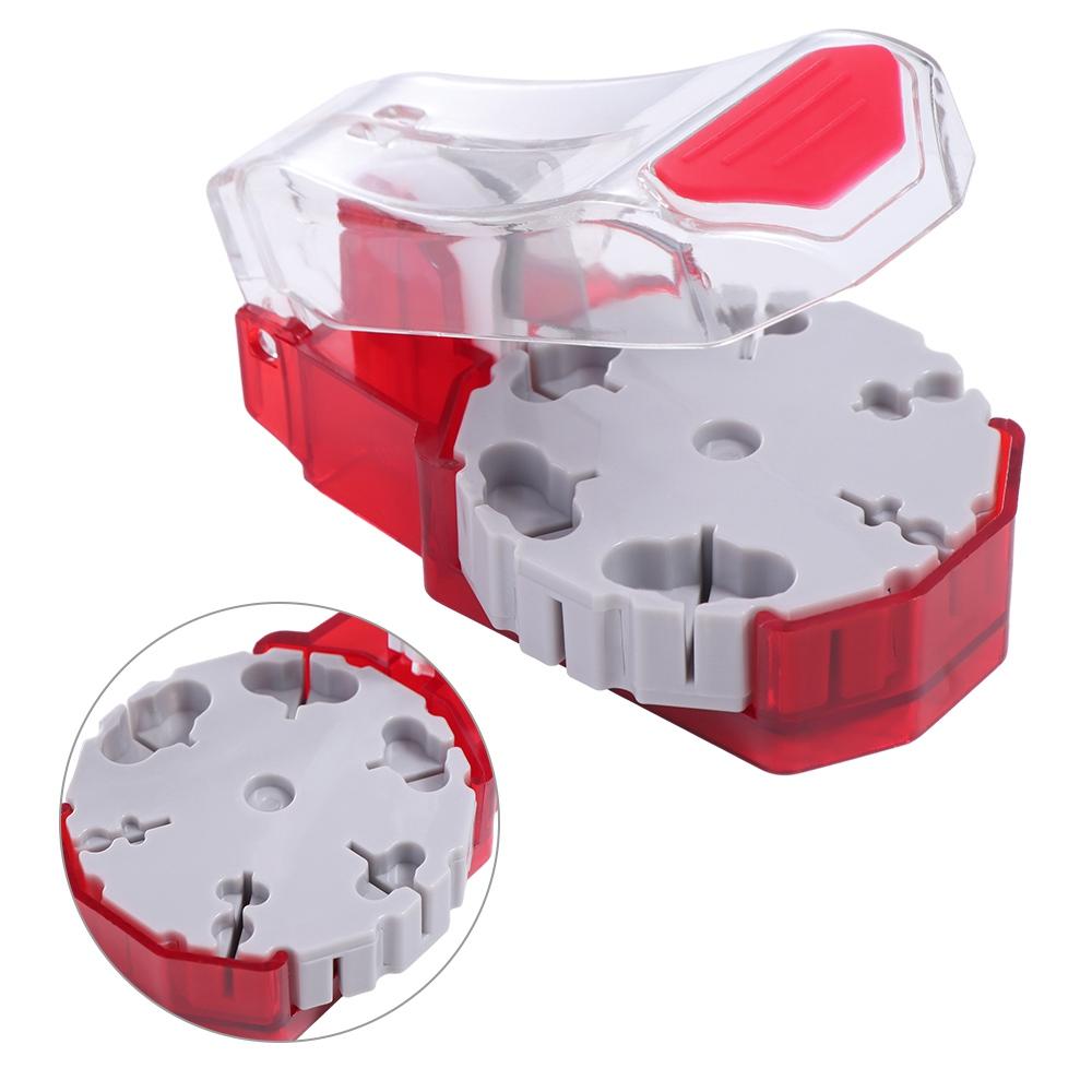 Portable Medicine Pill Cutter Box Transparent Medicine Cutting Device Tablet Grinder Case  Home