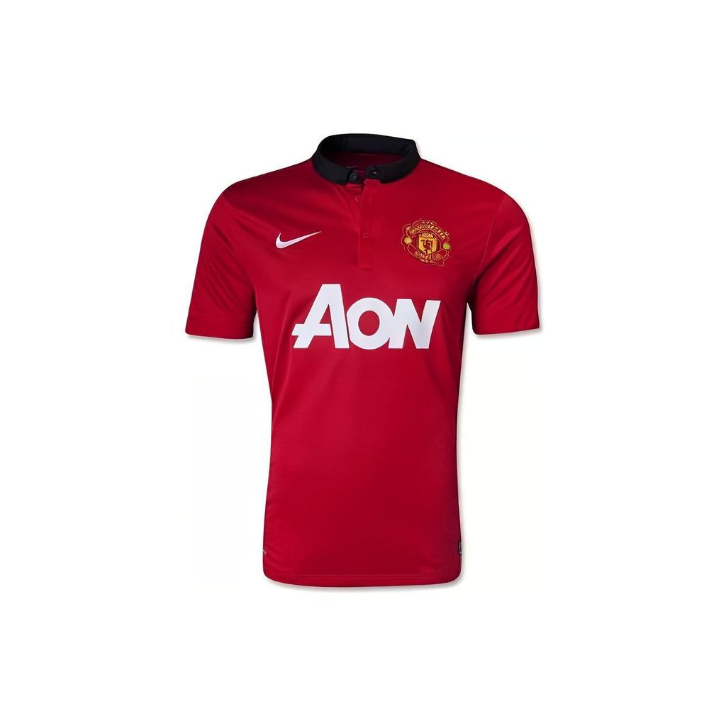 Nike Повседневная футболка с коротким рукавом Manchester United Fan Edition с буквенным принтом, мужские топы, красные 532837-624