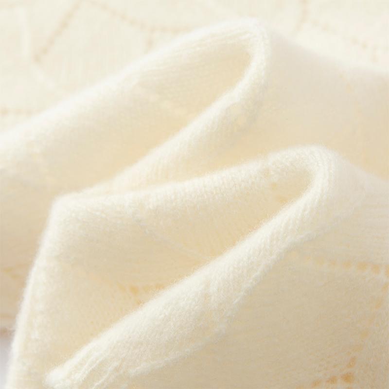 Women's Cashmere Neck Cover Qinghe Cashmere 30% Cashmere 70% Wool Women's Autumn and Winter Cashmere Scarf Soft and Warm