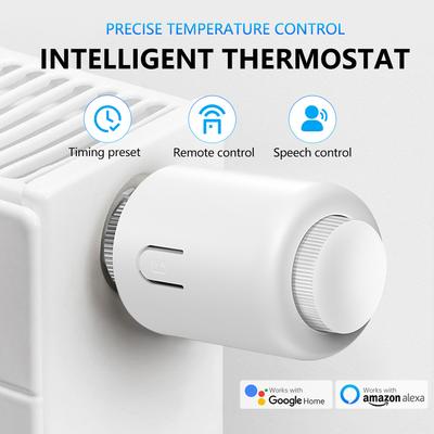 Умный термостат-контроллер ZigBee 3.0 для обогревателя, водяного, напольного отопления, умный клапан управления температурой, управление через мобильное приложение