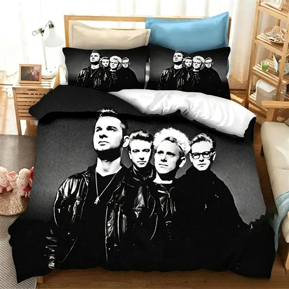 Модный 3D-печатный комплект постельного белья Depeche Mode для мальчиков и девочек, размер Twin, Queen, King, пододеяльник, наволочка, кровать для мальчиков, спальня для взрослых