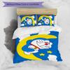 3pcs Doraemon pattern bedding set duvet cover set includes duvet cover &pillowcases,perfect all season bedroom decoration&gift