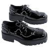 New Men's Casual Shoes Platform Oxford Men Retro Patent Leather Casual Shoes Party Shoes Leather Footwear